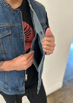 Jardin Utility Vest (Denim Blue)