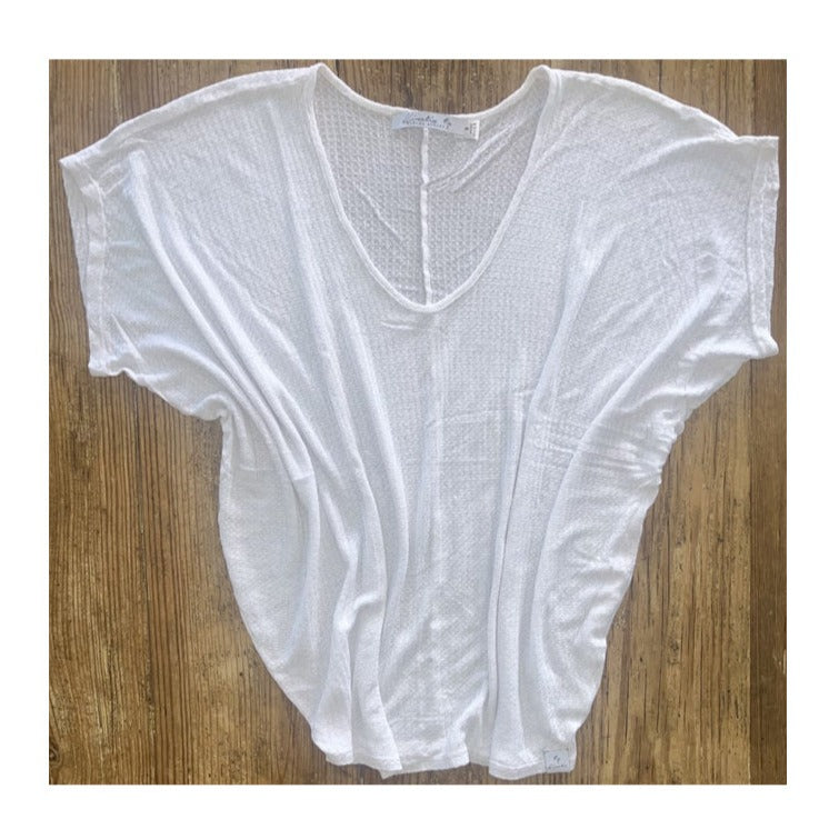 Women's Summer Lounge Short Sleeve (Pearl White)
