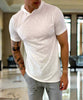 4 Corners Short Sleeve Hoodie (White) 100% USA Cotton