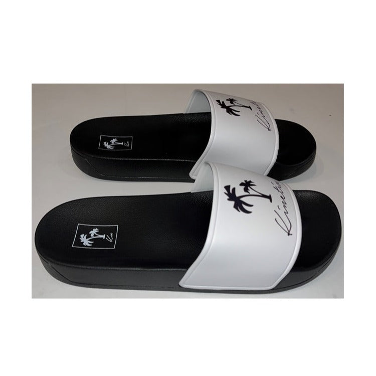 Twin Palms Slides (White and Black)